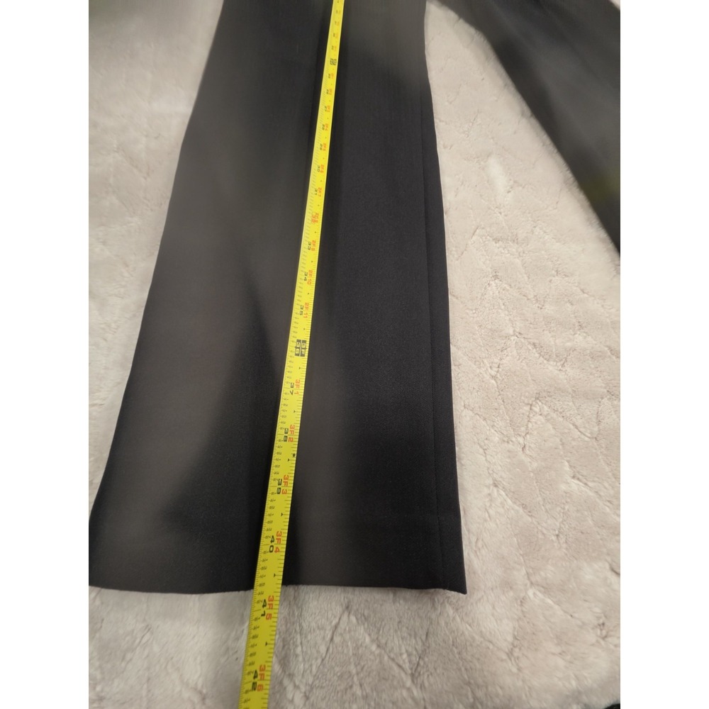 Van Heusen Flex Slim Fit Flat Front Stretch Pants Black Mens 34x32 - Picture 6 of 12